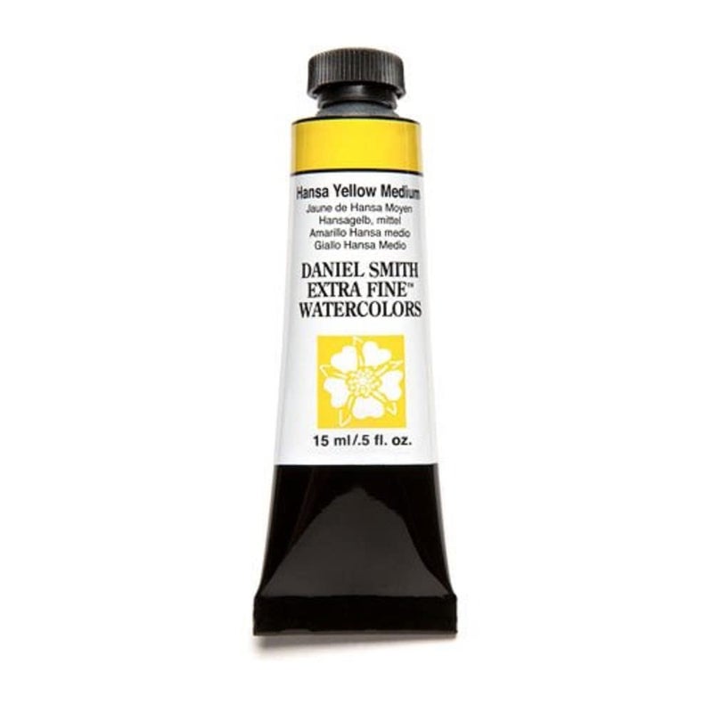 Daniel Smith Extra Fine Watercolor 15ml Paint Tube, Reflective, Matte Finish, Hansa Yellow Medium (284600039), 0.5 Fl Oz (Pack of 1) - Image 1